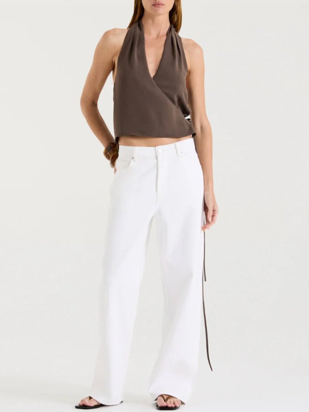 NWT HENNE Gisella Jean 23/24/25/26 White Clean Fit Quiet Lux - Picture 8 of 12